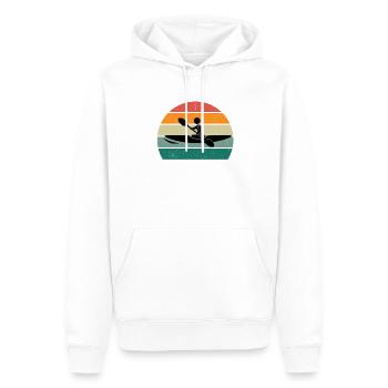 Kanufahrer Kanute Kanufahrt Kajak Slalom Kanu - Männer Premium Bio Hoodie - Weiß - Vorne - Nico (187cm)