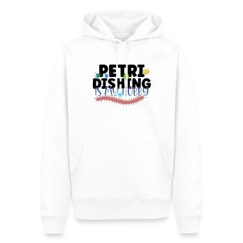 Microbiologiste Laboratoire de microbiologie Staphylocoque Biologie - Sweat à capuche Premium bio Homme - blanc - Devant - Nico (187cm)