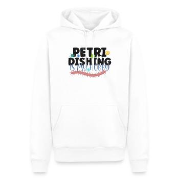Microbiologiste Laboratoire de microbiologie Staphylocoque Biologie - Sweat à capuche Premium bio Homme - blanc - Devant - Nico (187cm)