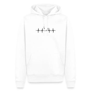 Kletterer Klettererin Bouldern Boulderin Klettern - Männer Premium Bio Hoodie - Weiß - Vorne - Nico (187cm)