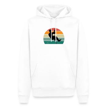 Kletterer Klettererin Bouldern Boulderin Klettern - Männer Premium Bio Hoodie - Weiß - Vorne - Nico (187cm)