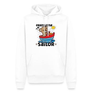 Voilier Voilier Bateau Kid Enfant Yacht Bateau - Sweat à capuche Premium bio Homme - blanc - Devant - Nico (187cm)