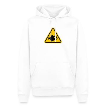 Piranha dangerous fish fish predator river - Men’s Premium Organic Hoodie - white - Front - Nico (187cm)