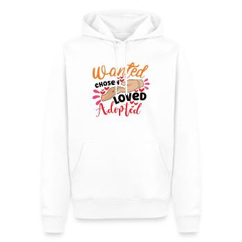 Lustige Adoptions-adoptions-tagesgeschenke - Männer Premium Bio Hoodie - Weiß - Vorne - Nico (187cm)