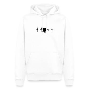 Devil Devil Satan Evil Hell Fear Terror - Men’s Premium Organic Hoodie - white - Front - Nico (187cm)