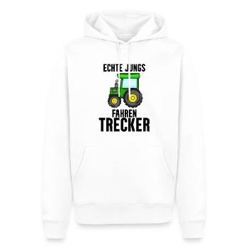Trecker Bauer Landwirt Traktor Junge Geschenk - Männer Premium Bio Hoodie - Weiß - Vorne - Nico (187cm)