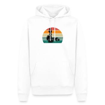 Schachspieler Schachspielerin König Dame Schach - Männer Premium Bio Hoodie - Weiß - Vorne - Nico (187cm)