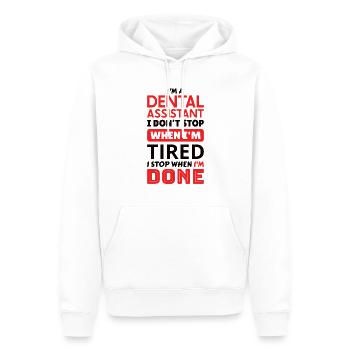 Funny Dentist Dental Assistant Dental Nurse - Männer Premium Bio Hoodie - Weiß - Vorne - Nico (187cm)