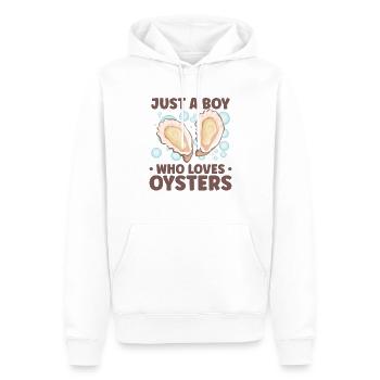 Auster-liebhaber Lustige Auster Auster Shucker - Männer Premium Bio Hoodie - Weiß - Vorne - Nico (187cm)