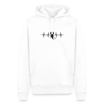 Scorpions Scorpion Colonne vertébrale Désert Scorpion - Sweat à capuche Premium bio Homme - blanc - Devant - Nico (187cm)