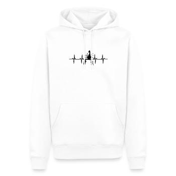 Scorpions Scorpion Colonne vertébrale Désert Scorpion - Sweat à capuche Premium bio Homme - blanc - Devant - Nico (187cm)