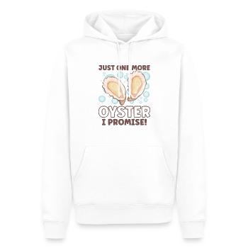 Amateurs d’huîtres Drôle d’huîtres Shucker d’huîtres - Sweat à capuche Premium bio Homme - blanc - Devant - Nico (187cm)