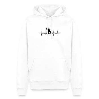 Snowboard Snowboarder Snowboarder Slope Snow - Men’s Premium Organic Hoodie - white - Front - Nico (187cm)