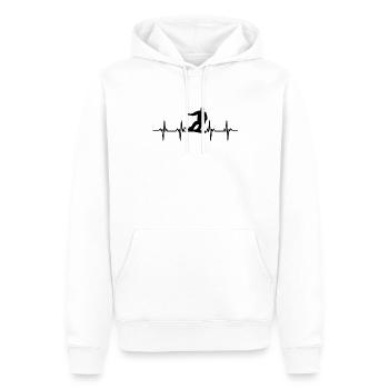 Snowboard Snowboarder Snowboarder Slope Neige - Sweat à capuche Premium bio Homme - blanc - Devant - Nico (187cm)