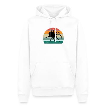 Spiders Spider web web arachnid legs 8 spider - Men’s Premium Organic Hoodie - white - Front - Nico (187cm)
