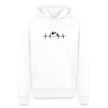Cigogne Cigogne Bébé Enfants Enfant Bec Cigogne - Sweat à capuche Premium bio Homme - blanc - Devant - Nico (187cm)