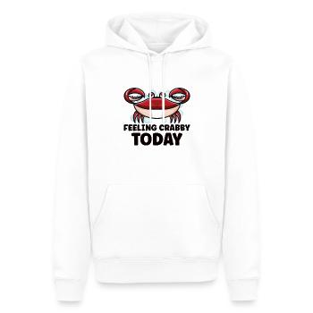 Crab Crab Shrimp Whisperer Crab Hunting Fisherman - Men’s Premium Organic Hoodie - white - Front - Nico (187cm)