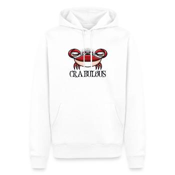 Crab Crab Shrimp Whisperer Crab Hunting Fisherman - Men’s Premium Organic Hoodie - white - Front - Nico (187cm)