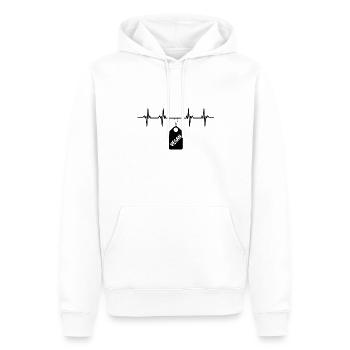 Végétalien Végétalien Végétarien Végétarien Plante Végétarienne - Sweat à capuche Premium bio Homme - blanc - Devant - Nico (187cm)