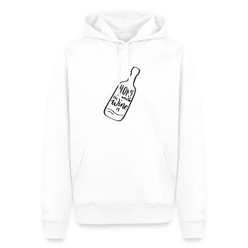 weine weintrinker weintrinkerin weinliebhaber wein - Männer Premium Bio Hoodie - Weiß - Vorne - Nico (187cm)