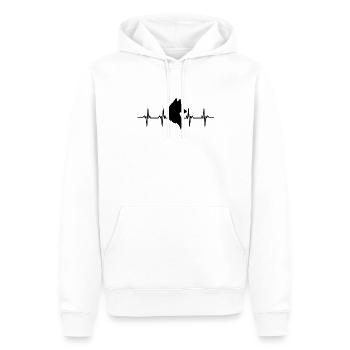 Loups Loup chien de meute chien de territoire loup de meute loup - Sweat à capuche Premium bio Homme - blanc - Devant - Nico (187cm)