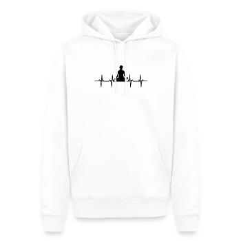 yogamatte yogalehrer yogaposition entspannung yoga - Männer Premium Bio Hoodie - Weiß - Vorne - Nico (187cm)