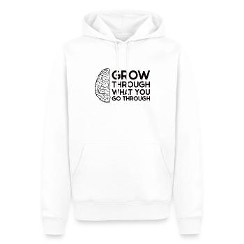 Schlaganfall Survivor Schlaganfall Bewusstsein - Männer Premium Bio Hoodie - Weiß - Vorne - Nico (187cm)