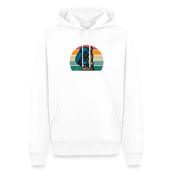 Hikers Hikers Mountains Mountain Valley Valleys Hiking - Men’s Premium Organic Hoodie - white - Front - Nico (187cm)