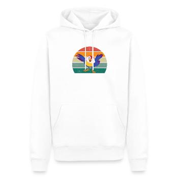 vögel fliegen gleiten luft feder federn flug vogel - Männer Premium Bio Hoodie - Weiß - Vorne - Nico (187cm)