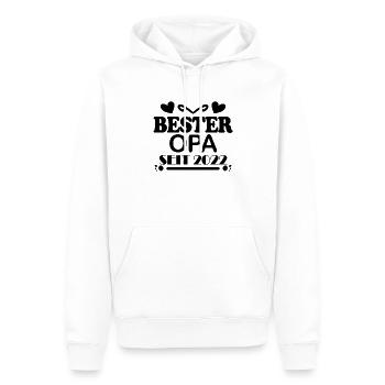 Bester Opa seit 2022 - Männer Premium Bio Hoodie - Weiß - Vorne - Nico (187cm)