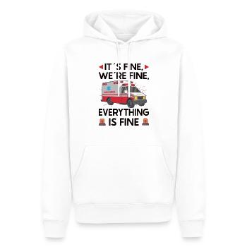 Sanitäter Erster Responder Krankenwagenfahrer - Männer Premium Bio Hoodie - Weiß - Vorne - Nico (187cm)