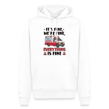 Sanitäter Erster Responder Krankenwagenfahrer - Männer Premium Bio Hoodie - Weiß - Vorne - Nico (187cm)
