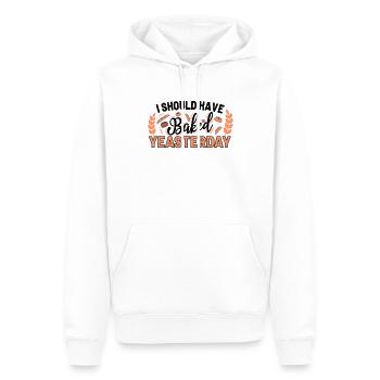 Boulangerie boulangerie pain boulanger machine à pain - Sweat à capuche Premium bio Homme - blanc - Devant - Nico (187cm)