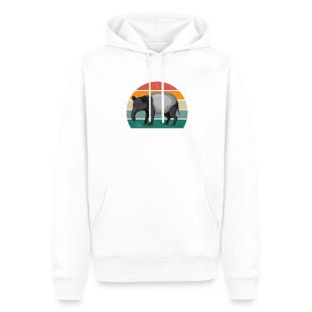 tapire tapirre elefanten elefant rüssel tapir - Männer Premium Bio Hoodie - Weiß - Vorne - Nico (187cm)