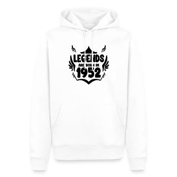1952 - Männer Premium Bio Hoodie - Weiß - Vorne - Nico (187cm)