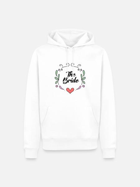 Bride Hen Party - Bride JGA - Men’s Premium Organic Hoodie - white