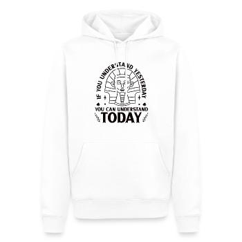 Historien de l’histoire Passionné d’histoire - Sweat à capuche Premium bio Homme - blanc - Devant - Nico (187cm)