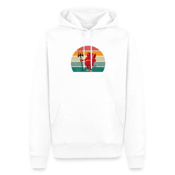 devil devilish satan evil hell fear horror - Men’s Premium Organic Hoodie - white - Front - Nico (187cm)