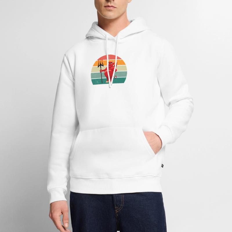 devil devilish satan evil hell fear horror Men’s Premium Organic Hoodie