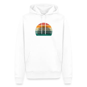 Pfaue Pfauenrad Pfauenfeder Hahn Henne Rad Pfau - Männer Premium Bio Hoodie - Weiß - Vorne - Nico (187cm)