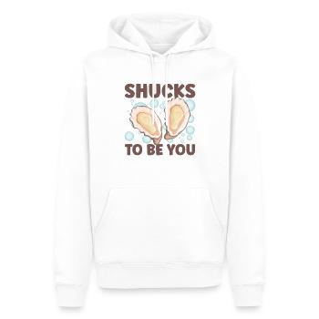 Oyster Lovers Drôle d’huître Oyster Shucker - Sweat à capuche Premium bio Homme - blanc - Devant - Nico (187cm)