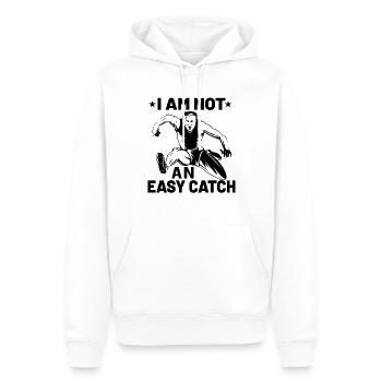 Athlétisme Athlétisme Coureurs Course Cadeau - Sweat à capuche Premium bio Homme - blanc - Devant - Nico (187cm)