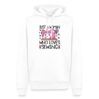 Sewing Machine Funny Sewing Sewing Sewing Fan Hobby - Men’s Premium Organic Hoodie - white - Front - Nico (187cm)