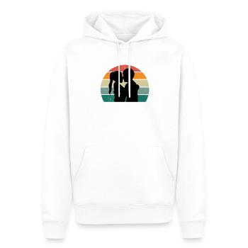 Heiraten Heirat Hochzeit Freund Freundin Ehe Liebe - Männer Premium Bio Hoodie - Weiß - Vorne - Nico (187cm)