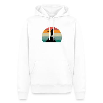 Kletterer Klettererin Bouldern Boulderin Klettern - Männer Premium Bio Hoodie - Weiß - Vorne - Nico (187cm)