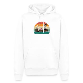 Kanufahrer Kanute Kanufahrt Kajak Slalom Kanu - Männer Premium Bio Hoodie - Weiß - Vorne - Nico (187cm)