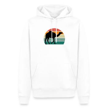 Kamele Trampeltier Wüste Arabien Dromedar Kamel - Männer Premium Bio Hoodie - Weiß - Vorne - Nico (187cm)