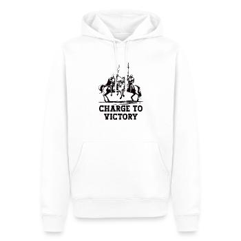 Armure médiévale de la Renaissance Knight Knight - Sweat à capuche Premium bio Homme - blanc - Devant - Nico (187cm)