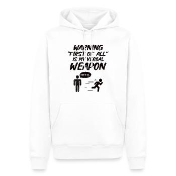 Debating Speech Debating Speaker Gift Idea - Men’s Premium Organic Hoodie - white - Front - Nico (187cm)