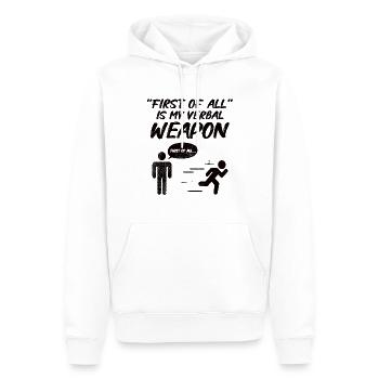 Debating Speech Debating Speaker Gift Idea - Men’s Premium Organic Hoodie - white - Front - Nico (187cm)